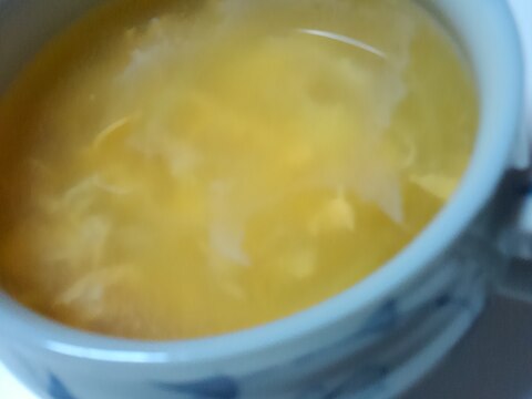 大根おろし汁を使った　卵スープ